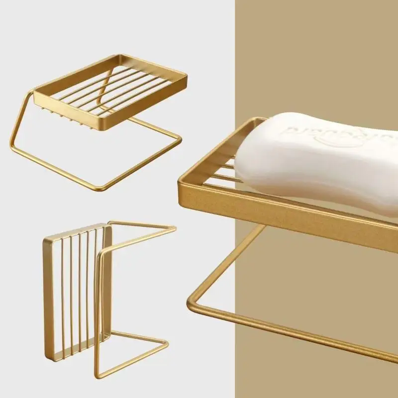 Self Draining Stainless Steel Soap Dish For Bar Soap Holder Shower Bathroom Kitchen Sink Minimalist Design Functional Storage
