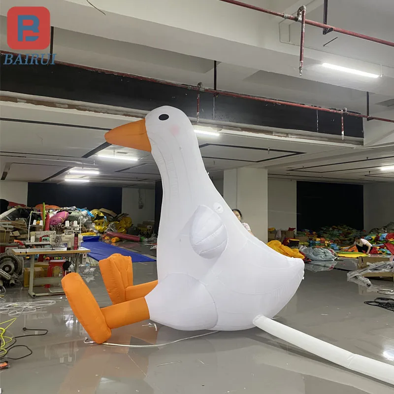 Angicartoon-Goose Air gonflable, modèle d'activités de plein air, décoration de performance de campus Biovalley, accessoires publicitaires