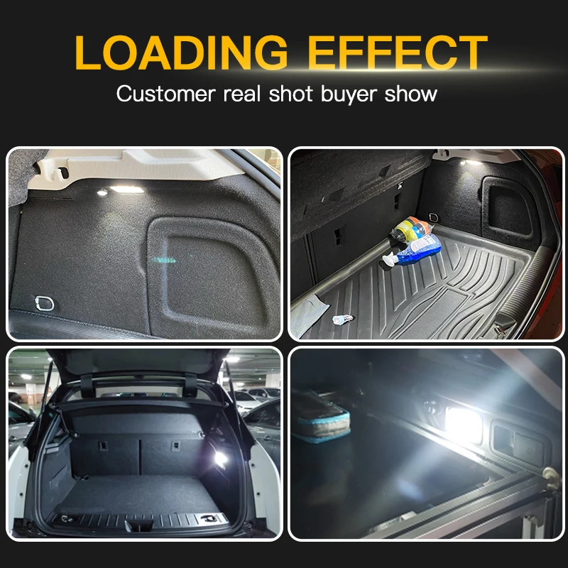 10PCS For Buick Encore Allure Enclave Envision Regal Verano For Opel Astra J K For Cadillac XTS LED Luggage Compartment Lights