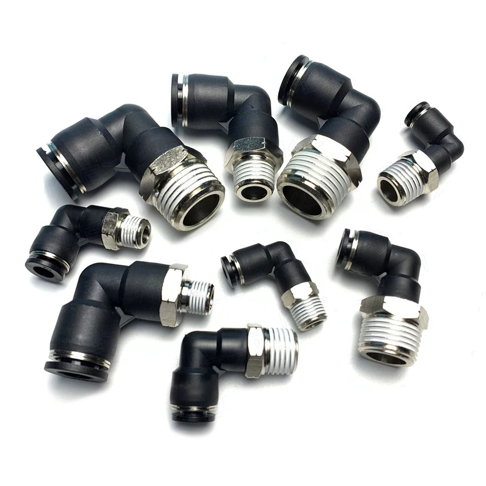 PL British Pipe Pneumatic Quick Connector N1/8 N1/4 N3/8 N1/2 NPT External Thread 5/32 1/4 5/16 3/8 1/2 Hose Air Pipe 5/16-N04