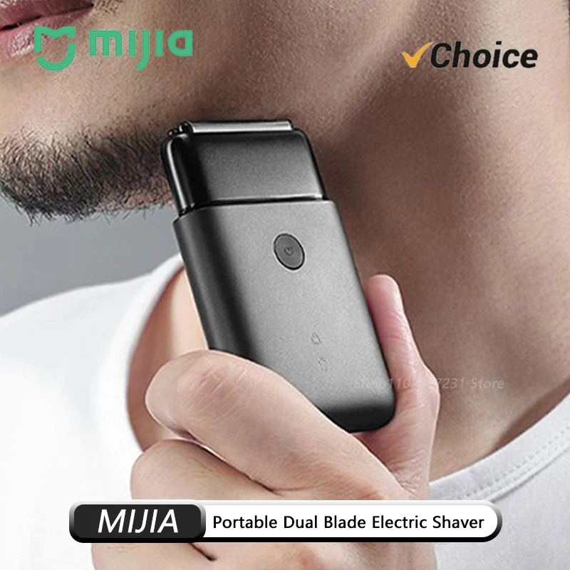 NEW MIJIA Electric Shaver Reciprocating Dual Cutter Blade Waterproof Mini Portable Rechargeable Magnetic Knife Holder Razor