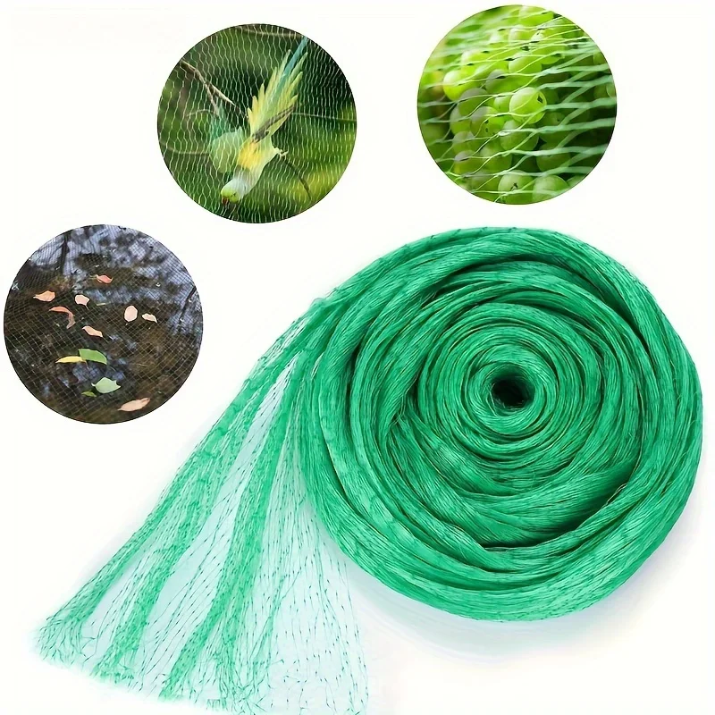 Garden Netting Green Woven Mesh Protect Plants Fruits Flowers Trees Stretch Fencing Durable Net Stops Birds Animals