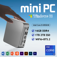 2025 New Windows 11 mini computer Intel Core i9 8950HK UHD Graphics MINI PC 16GB 1/2TB Desktop pc 1000Mbps WiFi6 Gaming BT5.2