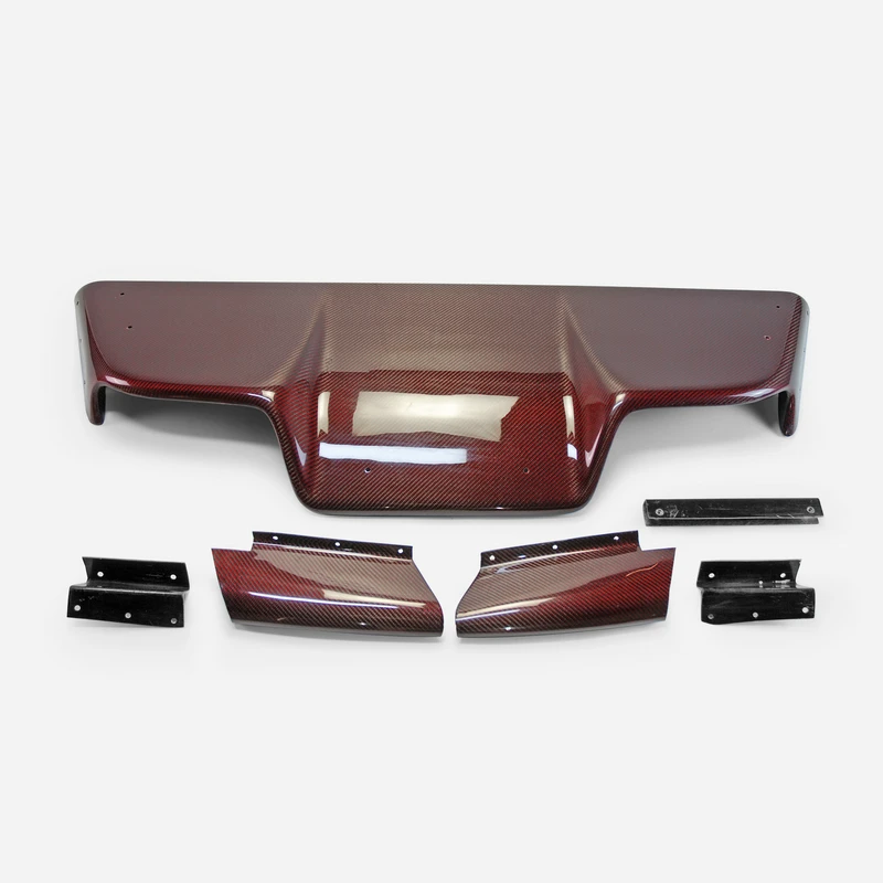 

JDM TS Style Rear Diffuser Carbon Material 6pcs Fittings for 03-08 Nissan Z33 350z Infiniti G35 Coupe 2D