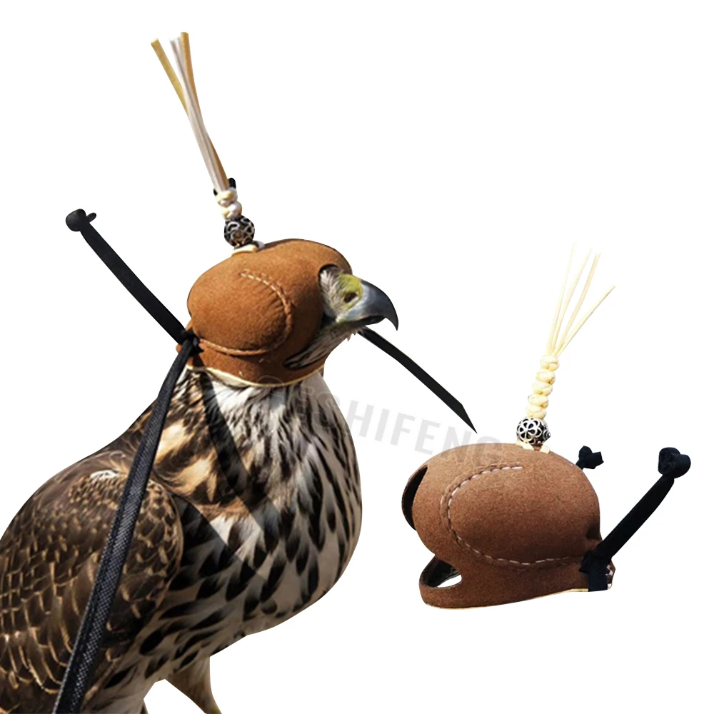 

Multi Size Customized Artificial Leather Falconry Hood Hawk Hat Eagle Hoods