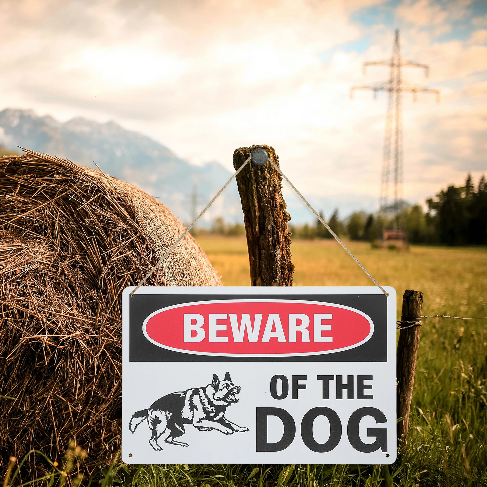 

Sign Beware of Dog Yard Vintage for House Decor Listing Signs Fence Aware The Iron Garden Cabin Warning
