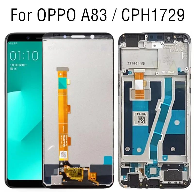 

5,7 ''для Oppo A83 CPH1729 LCD дисплей кодирующий преобразователь сенсорного экрана в сборе Замена для Oppo A83 CPH1726 ЖК-экран