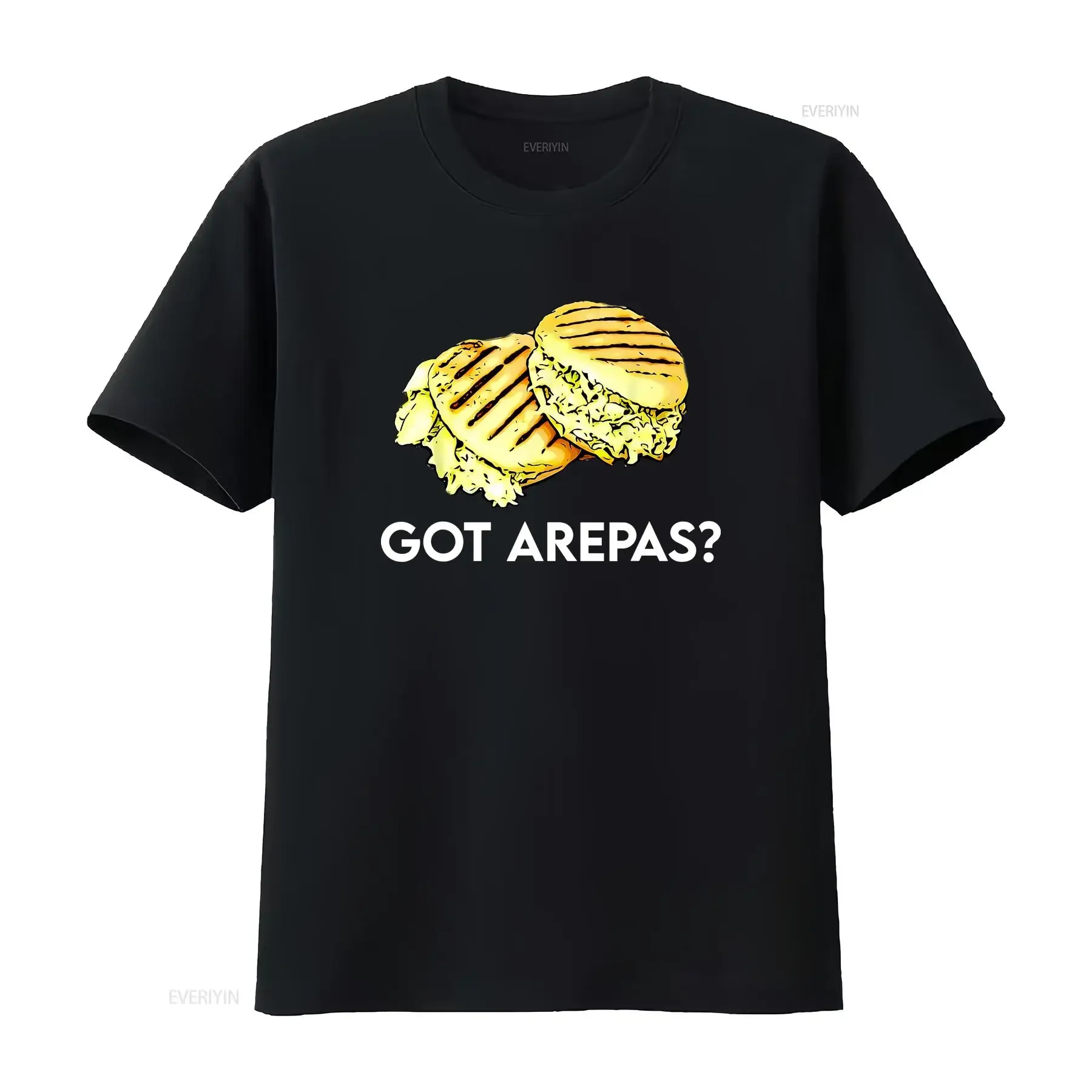 venezuela Food Comida Pride Matching venezuelan Arepas T Shirt  vintage Washed Unisex Casual Versatile fashion