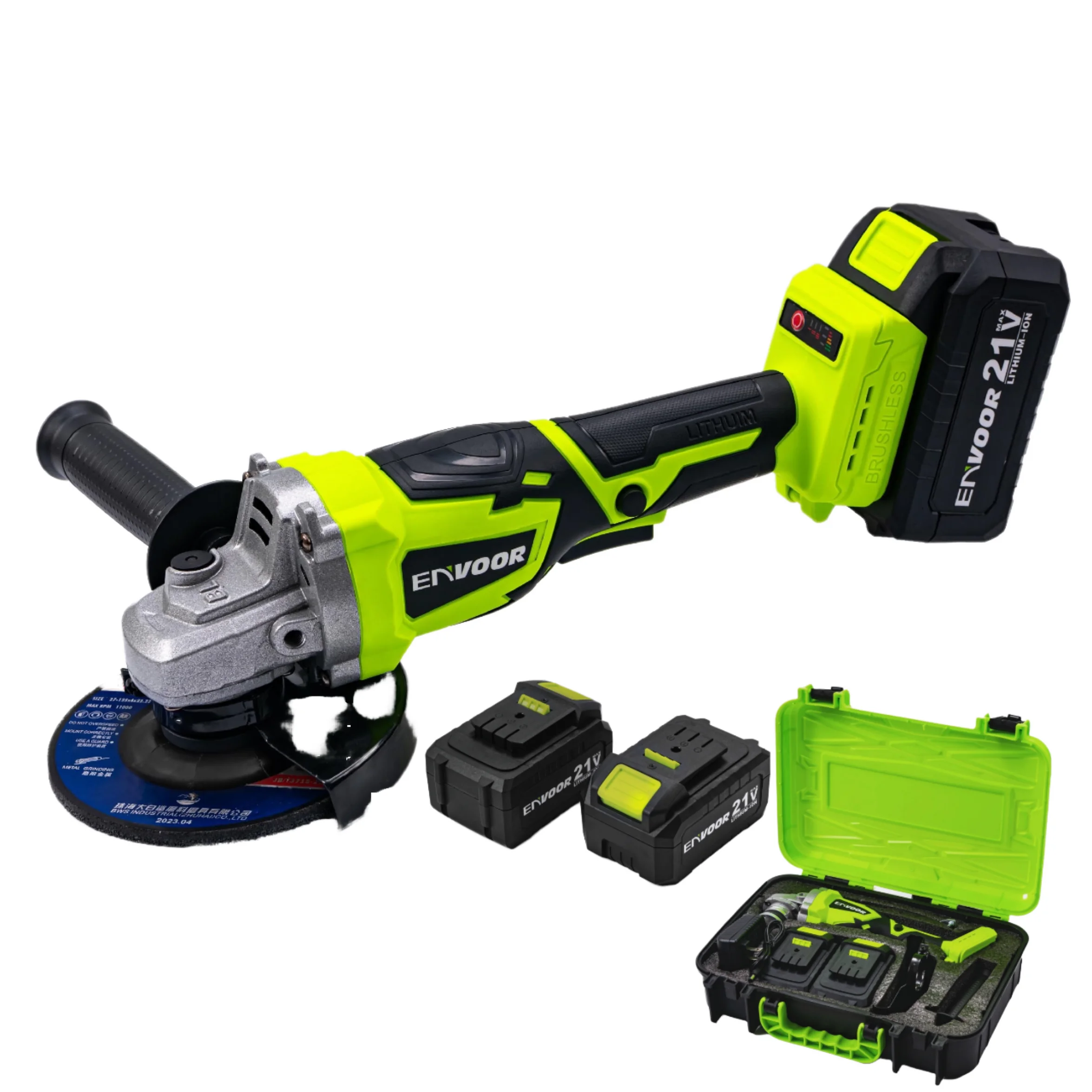 

20V Cordless Grinder High-Power 125mm Angle Grinder For Home Decoration Common Cutting Polishing Trigger Battery Tool