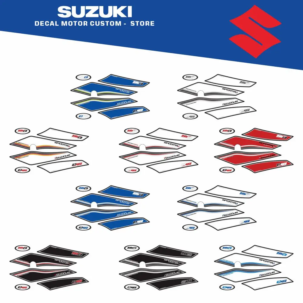 دراجة نارية المضادة للانزلاق لسوزوكي SV650 SV1000 S 2003 - 2013 وحدة المقعد الخلفي الطلاء حامي ملصقات الشارات #1