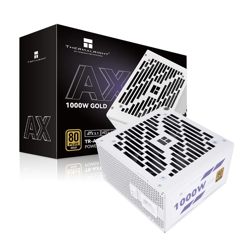Thermalright TR-AX1000-W alimentatore per telaio medaglia d'oro completamente modulare, tensione completa 100-240 V/ATX3.1/PCle 5.1/standard spina cinese