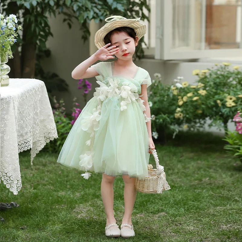 sachin and babi light blue dress The Flower Girl Atelier – Cora and Violet main image 1