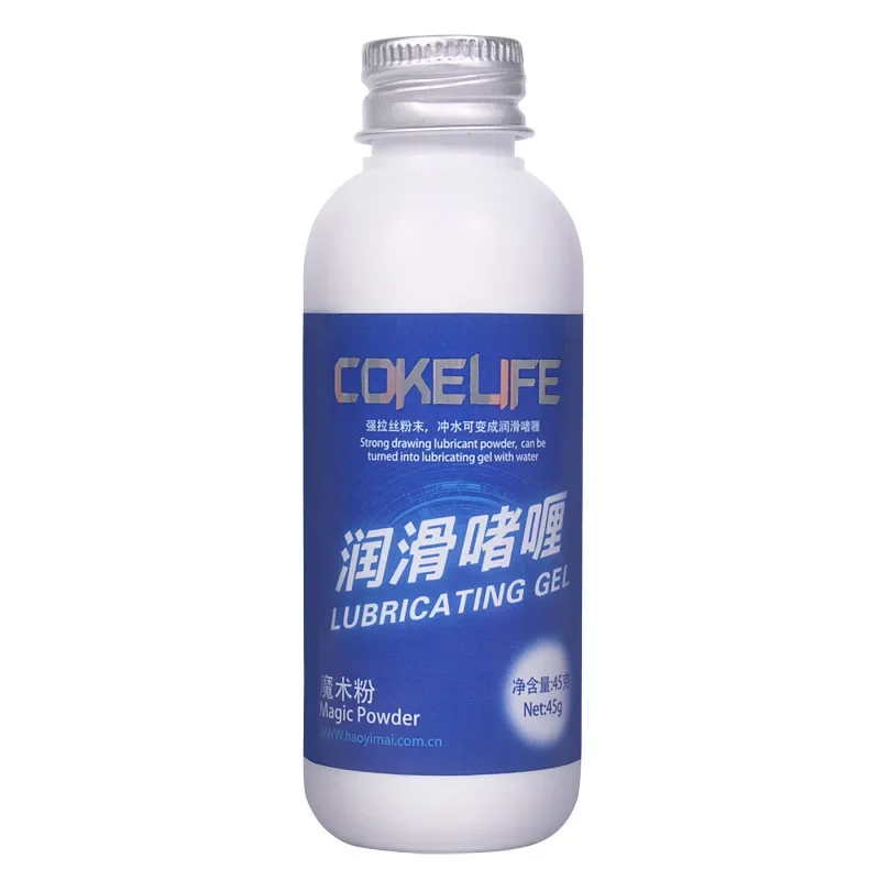 Cokelife Magic lubrificante Gel lubrificante solubile in acqua Magic Powder lubrificante Mix con acqua olio lubrificante vaginale grasso anale del sesso