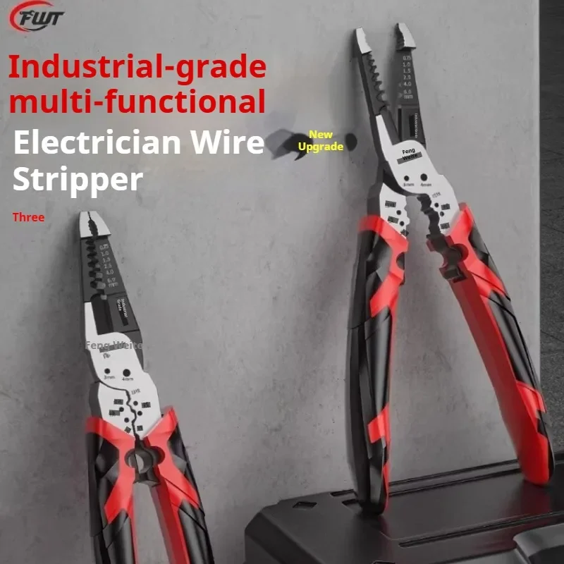 

Многофункциональный набор электрических плоскогубцев 10-в-1 - диагональные/игольчатые кусачки для проводов, противоскользящие, прочные, профессиональные инструменты