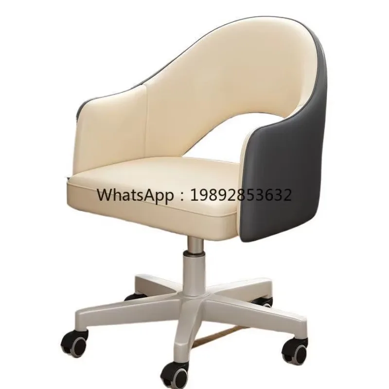 LYY Computer Chair Home Bedroom Makeup Chair Long Sitting Comfortable Study Dormitory Student Desk  Office Swivel  Writing Chair