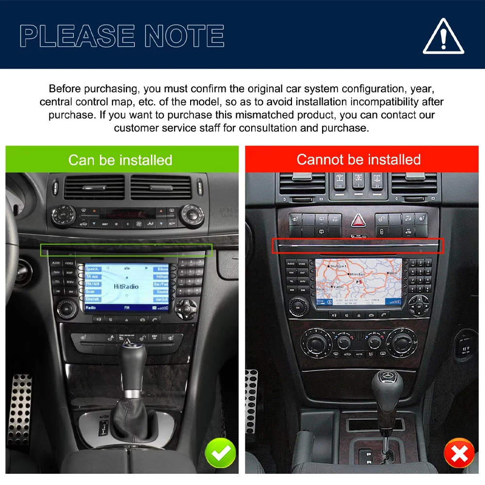 7 Inch For Mercedes Benz Clase E W211 E200 E220 E300 E350 E240 E270 E280 W219 Car Radio Android16 Multimedia Video Player GPS