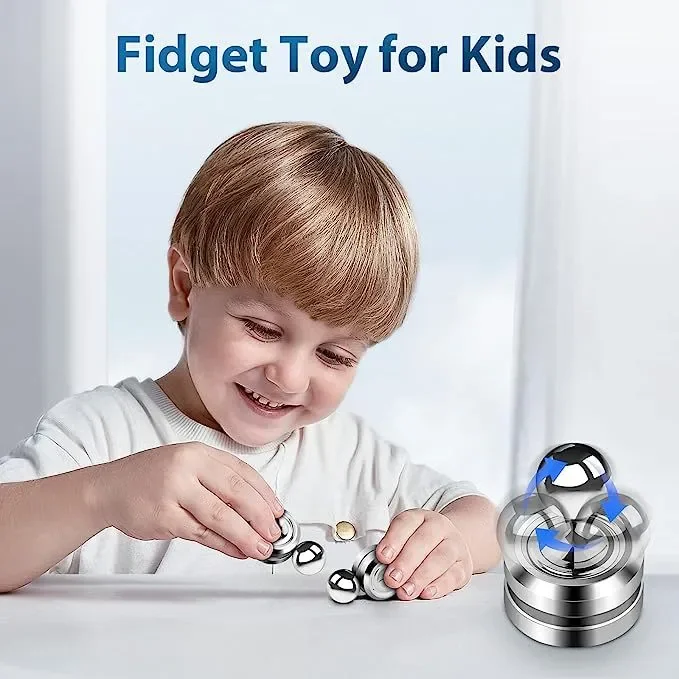 Fidget Spinner Speelgoed Voor Kinderen Volwassen Antistress Magnetische Spiner Bal Kunstmatige Satelliet Hand Spinner Reliever Speelgoed