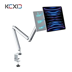 KUXIU Desk Long Arm magnetic tablet holder Adjustable Foldable Tablet Stand For iPad Pro 12.9/11，For Work/Painting iPad Bracket