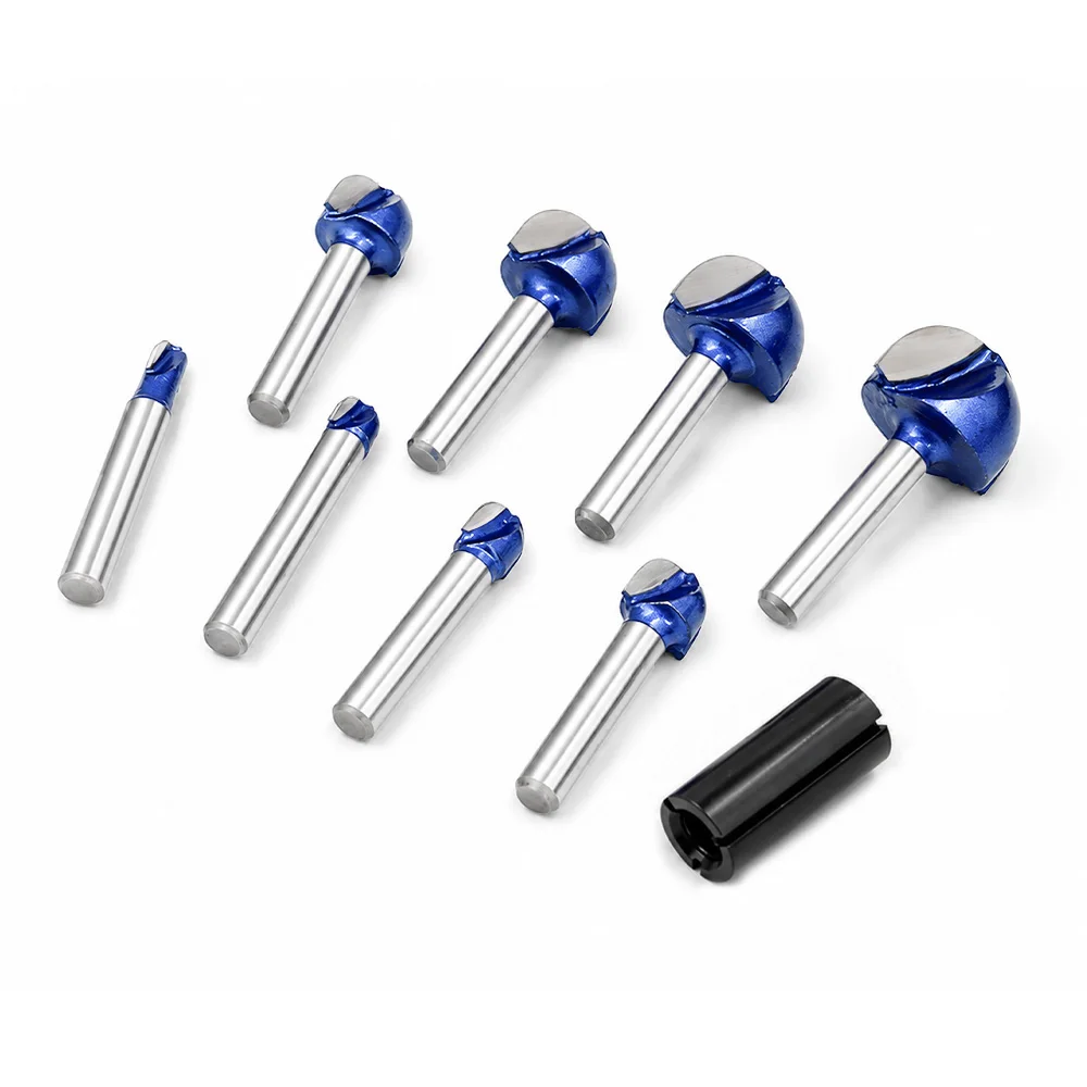 LAVIE Fräser mit 1/4"-Schaft, Kernbohrer, Hartmetallbestückte Holzbearbeitungs-Rundbodenfräser, Schneiddurchmesser 6,35 mm-12,7 mm – Detail 6