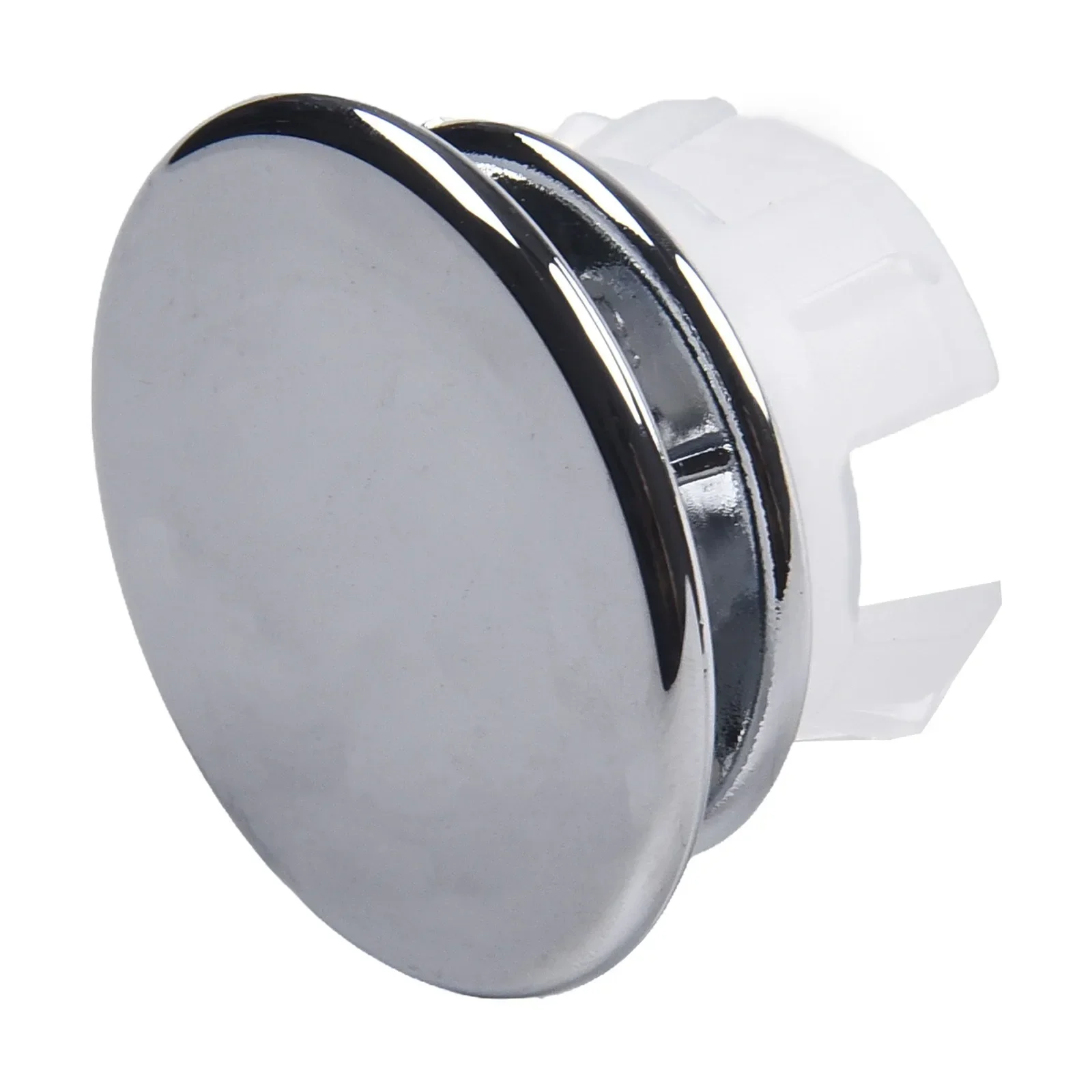 2pc Bathroom Basin Sink Hole Overflow Replacement Cover Chrome Round Trim Ring Ceramic Washbasin Hole Cover Decoration