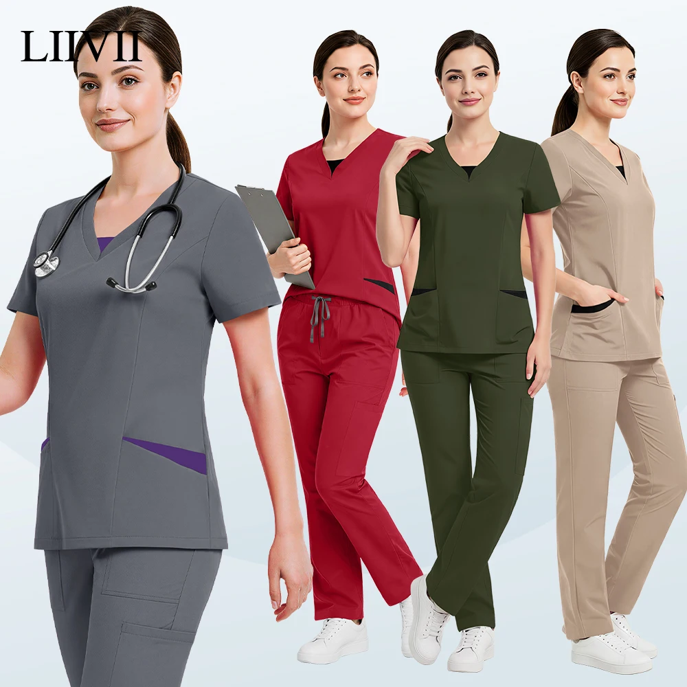 uniforme-multicolorido-para-mulheres-camisa-de-manga-curta-calcas-roupas-medicas-para-enfermagem-trabalho-em-pet-shop-beleza-cirurgia-conjunto-de-scrubs