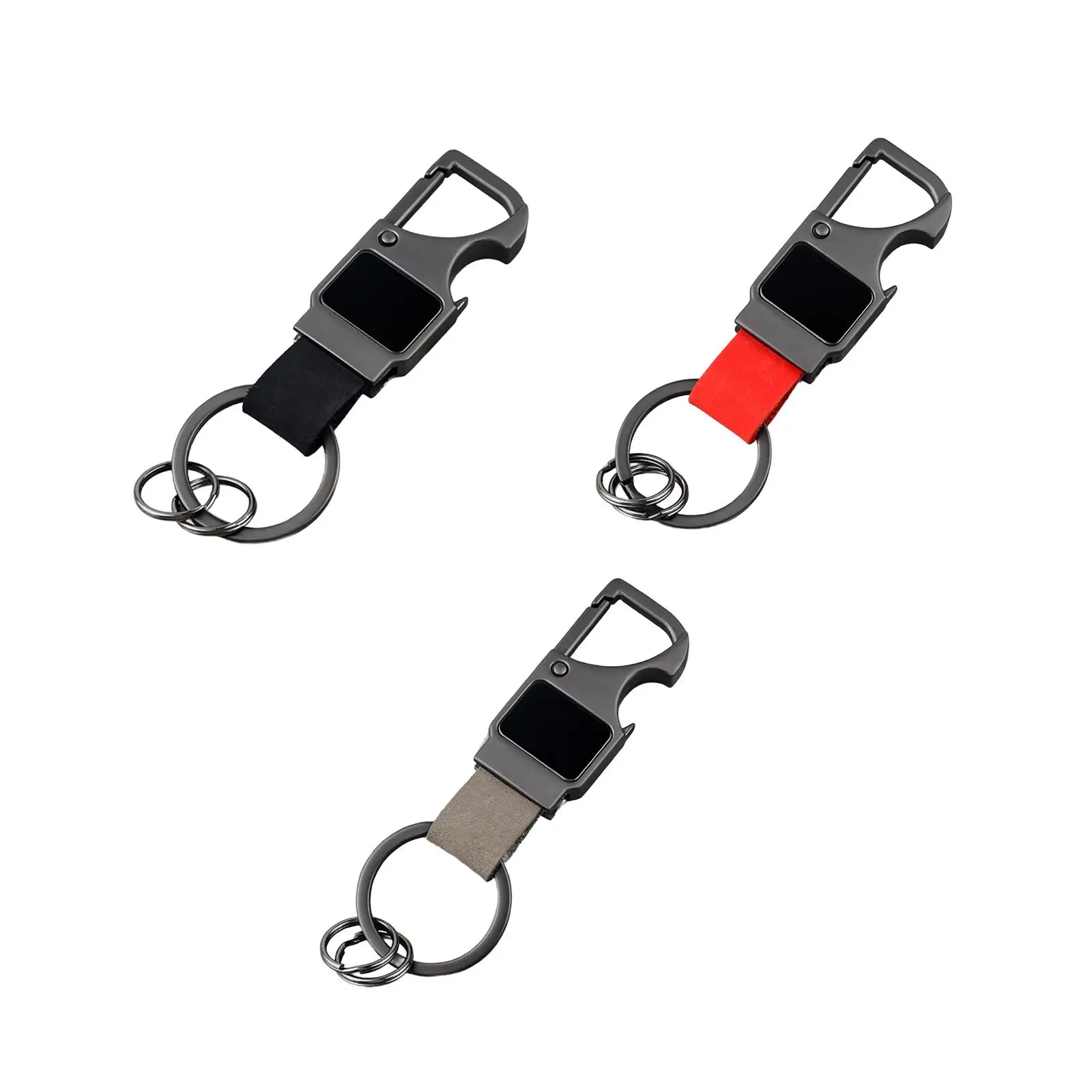 Father's Day Gift Keyring Durable Bottle Opener with Keychain Corkscrew Key Ring Clip for Brother Husband Men Dad Father's Day