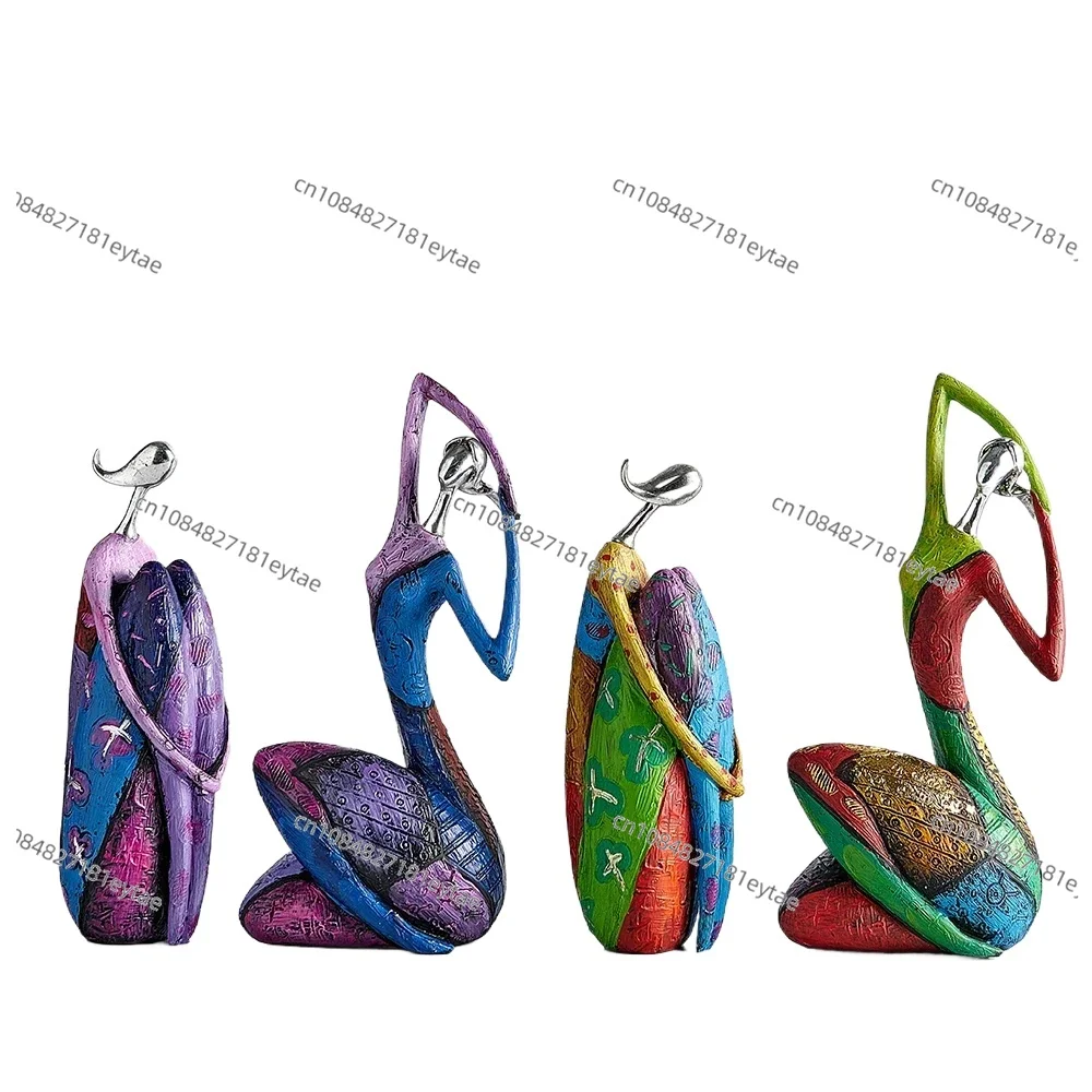 

Abstract Woman Sculpture Desktop Decoration Home Accessories Living Room Statues for