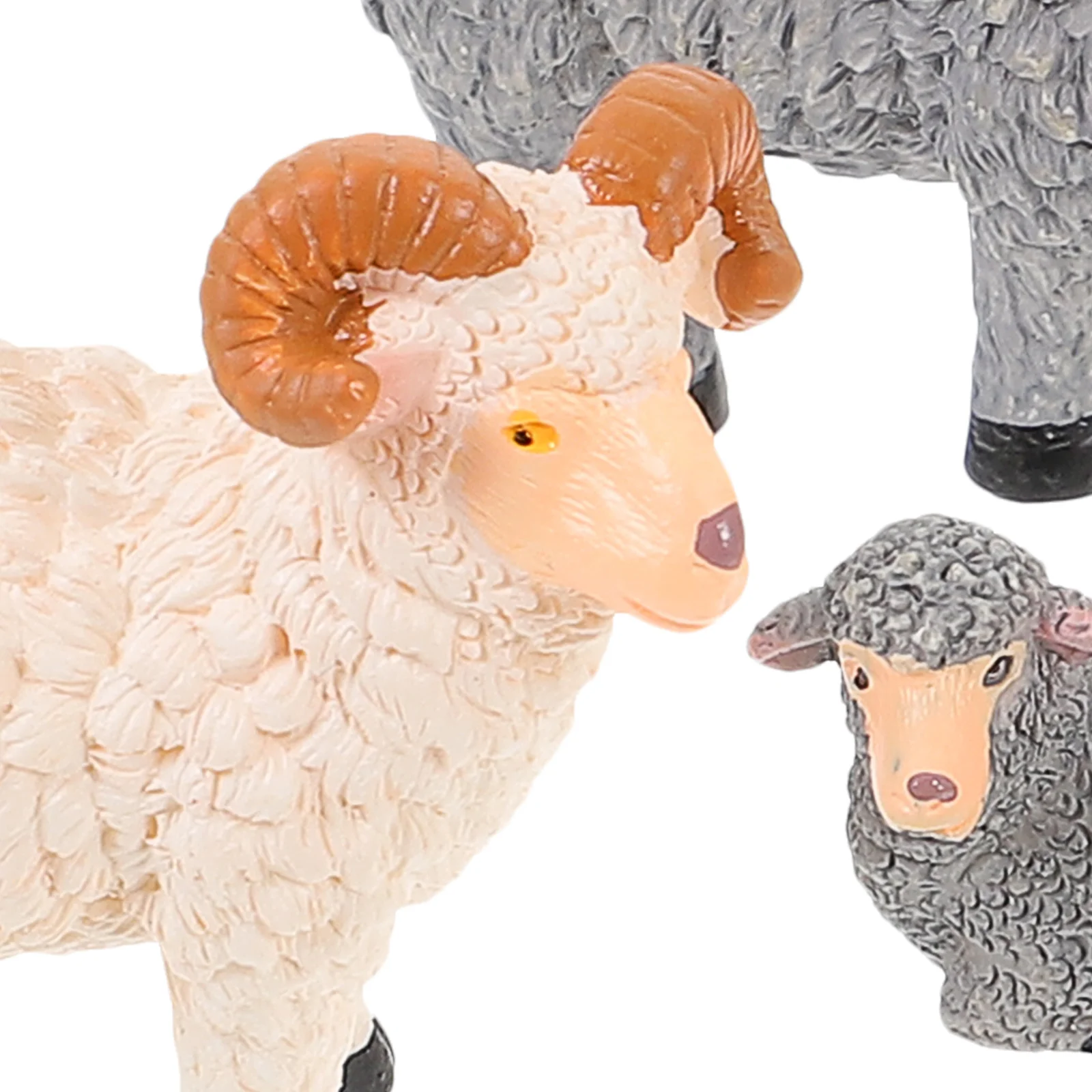 

6pcs Mini Garden Sheep Decor Resin Animal For Home Garden Lawn Office Tabletop Resin Sheep Miniature Animal Decor
