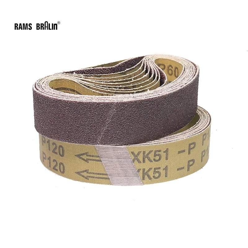 10 pcs 330x30mm A/O Abrasive Sanding Belts 1.18x13 inch for Portable Air Belt Sander