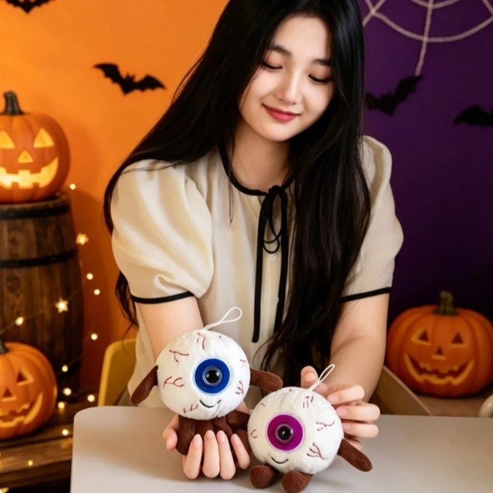 Funny Prank Soft Halloween Scary Eye Pendant Cartoon Blood Stripe Mock Eye Pendant Mini Eyeball Festival Decoration