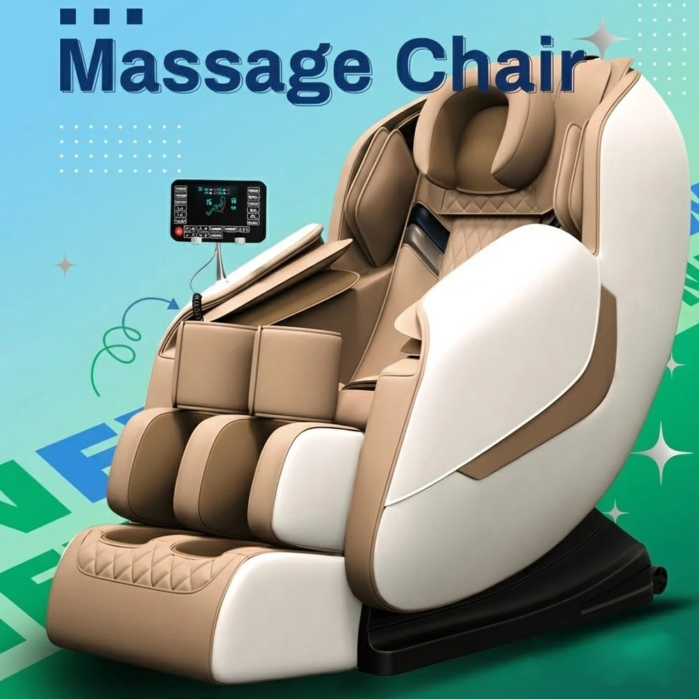 Newest Full Body Zero Gravity Shiatsu Massage Chair With Touch Screen Controller Chair Kneading Recliner Foot Massage Chair