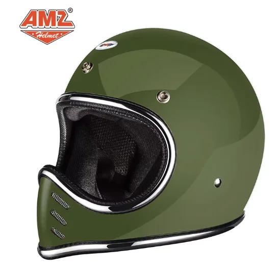 High strength fiberglass classic retro pointed full face helmet,For Harley Davidson Cruise Motorcycle Protective Helmet AMZ 902