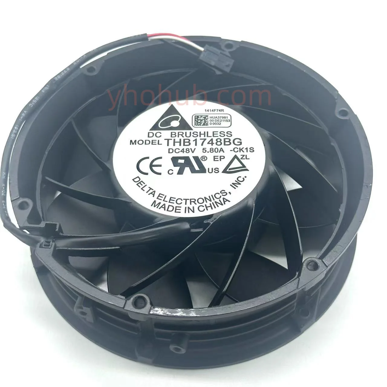 

Delta Electronics THB1748BG CK1S DC 48V 5.8A 172x172x51mm 3-Wire Server Cooling Fan