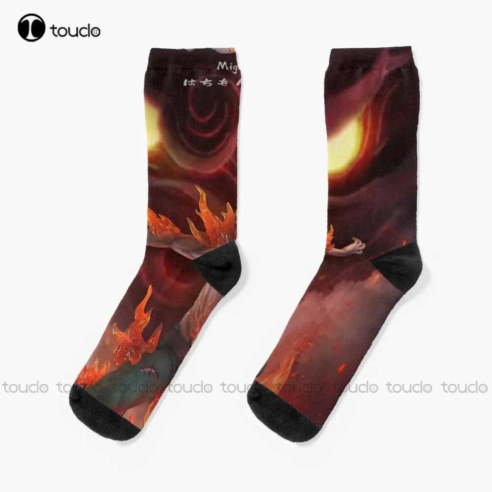 Master Of Taijutsu Socks He Office Socks Street Skateboard Socks 360° Digital Print New Popular Comfortable Best Girls Sports