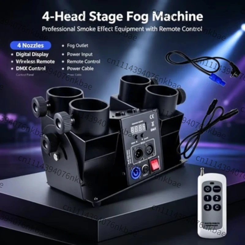 4 Tube Remote Confetti Blaster Stage Color Paper Shooter Machine Wedding Party Performance Atmosphere Equipment