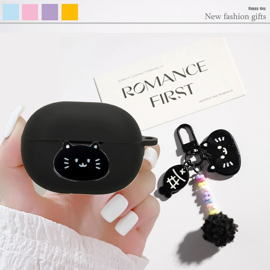 Flower/cartoon case For SoundPEATS Air 6 HS /Air5 Lite / Air5 Pro Plus /Air4/4Lite /Air 4 pro /Engine 4 Silicone Earphone cover