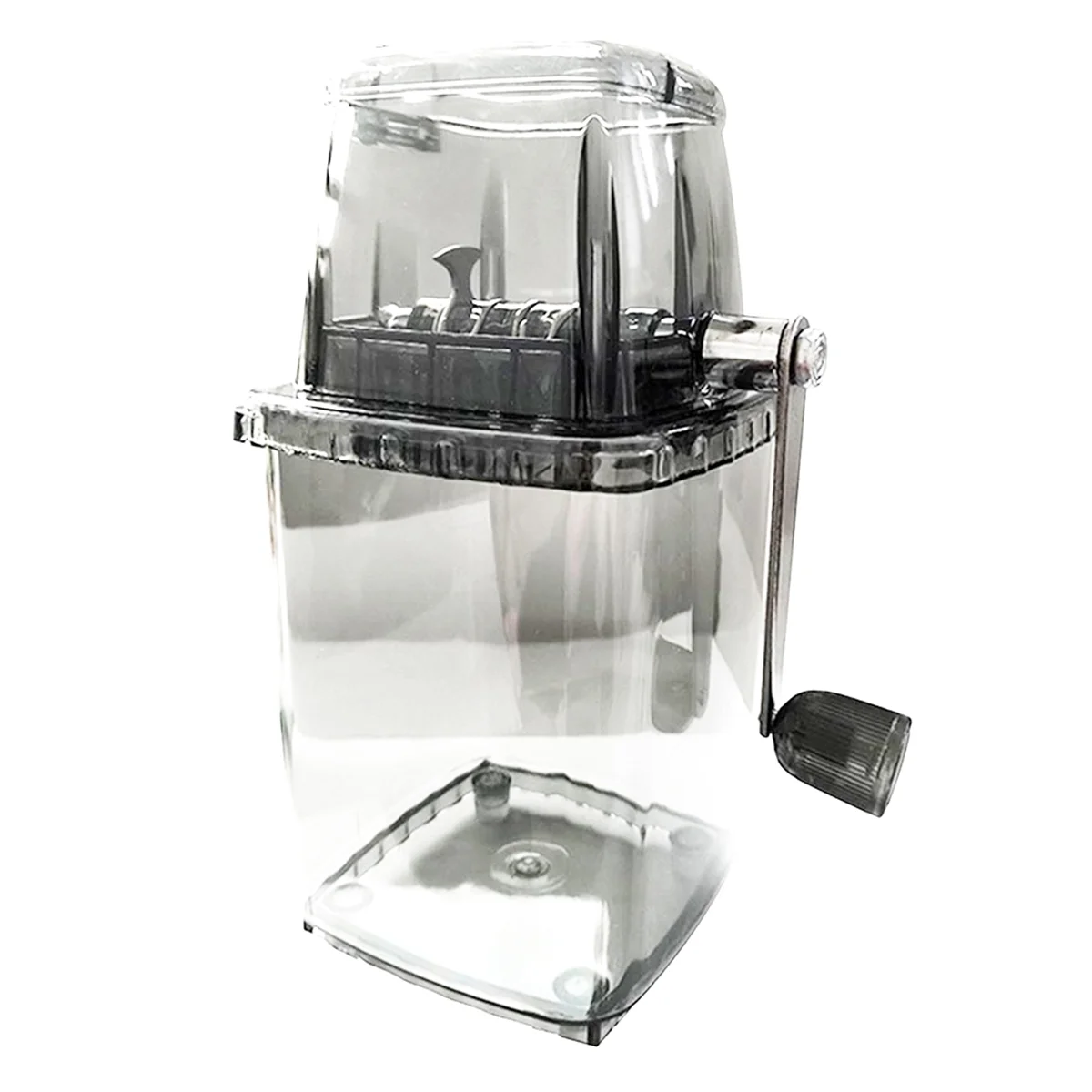 Household Manual Ice Crusher Transparent Multi-Purpose Hand Shaved Ice Machine, Shaved Ice Machine, Transparent