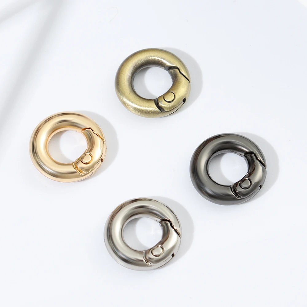 High quality Plated Gate Zinc Alloy Hooks Carabiner Purses Handbags Bag Belt Buckle Spring O-Ring Buckles Snap Clasp Clip