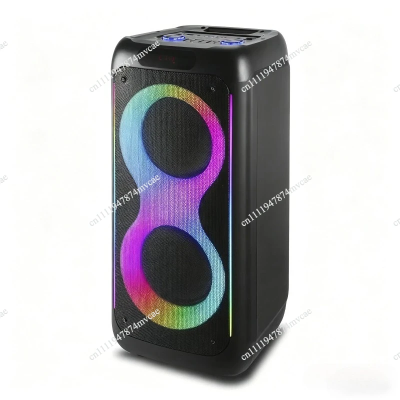 Dual 10-inch 40W with Wireless Charging Microphone 3600MAH Outdoor Bluetooth Speaker