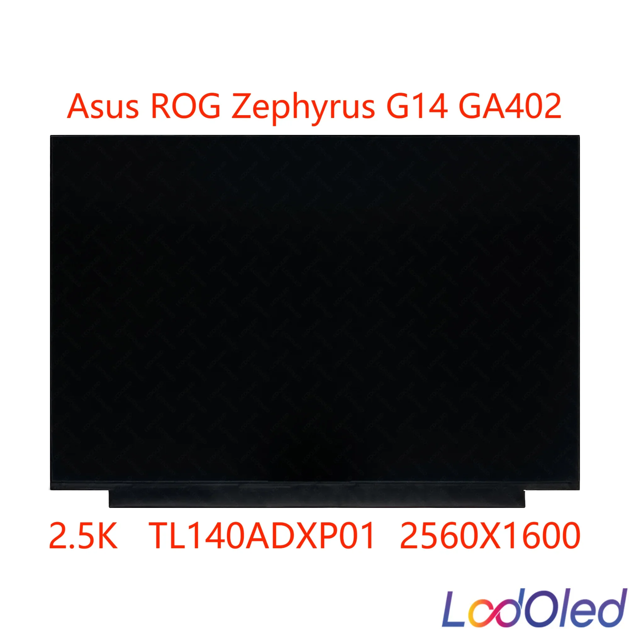 

14" TL140ADXP01-01 16:10 120Hz 2.5K 100%NTSC LED LCD Screen IPS Display Matrix Panel 2560x1600 Non-Touch