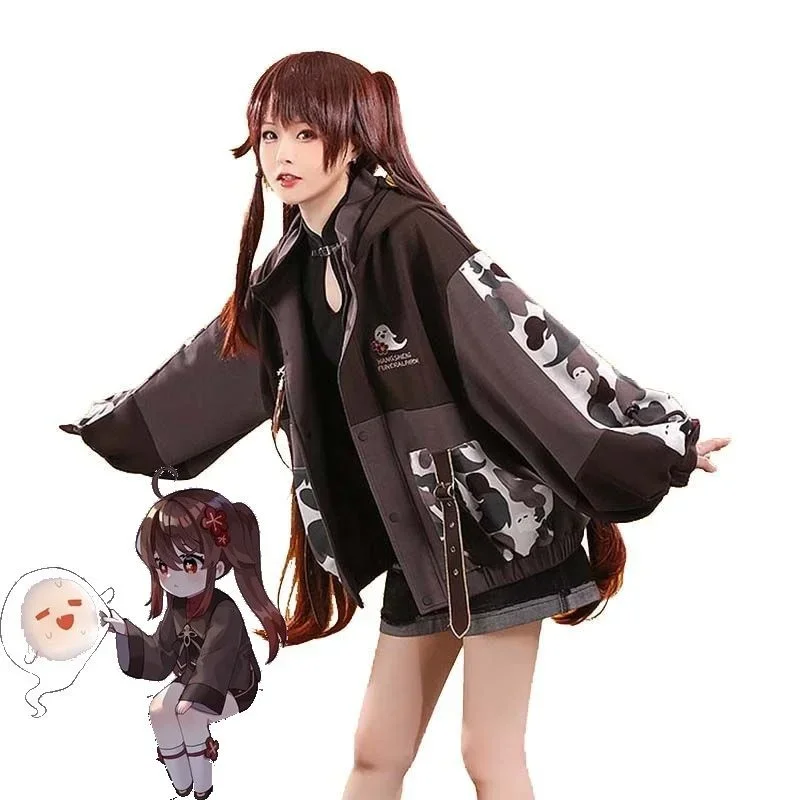 Three part delusional walnut daily coat Genshin Impact cos dress women's costume animation cosplay anime c dress female comrade