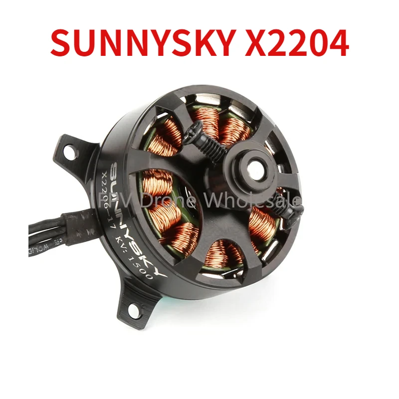 SUNNYSKY X2204 1480KV 1800KV / X2206 1500KV 1900KV Brushless Motor 2~3S Lipo 3.0mm Shaft for 3D Fixed-Wing Drone and Quadcopter - image 1 of 6