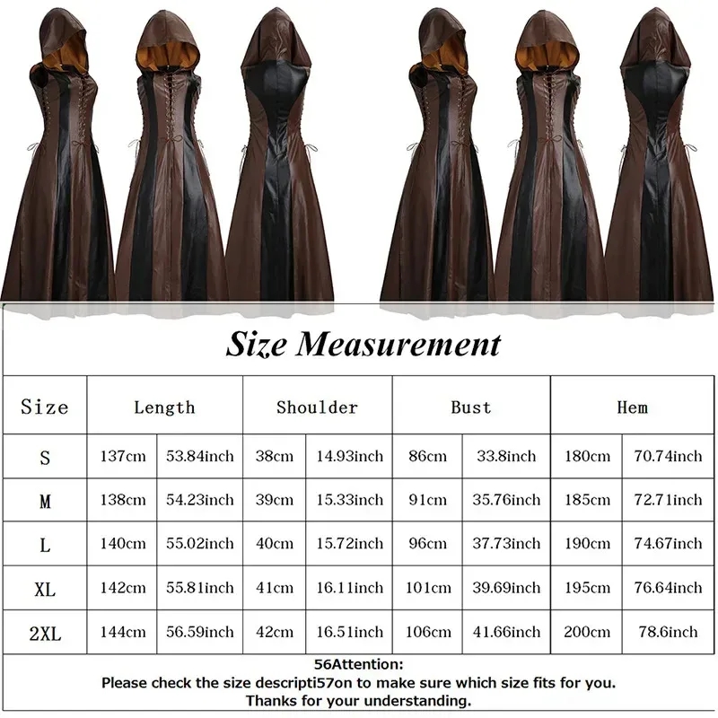 

silisili AWomen sexy lace up leather hooded dress adult ranger cosplay clothes gothic Halloween costumes 2025 ☆ New