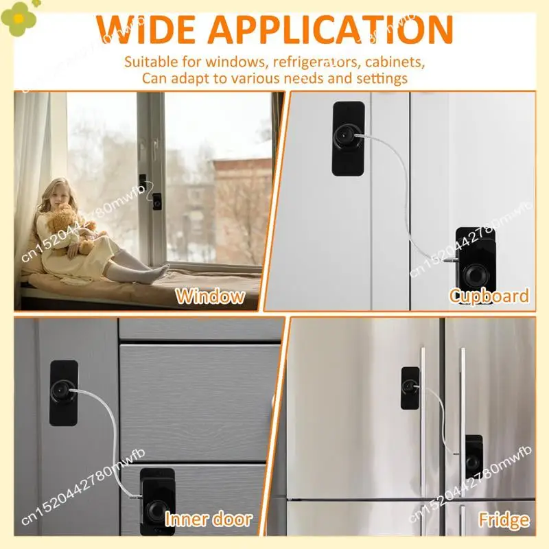 LDHL Fingerprint Fridge Lock, Refrigerator Safety Lock, Intelligent Cabinet Lock For Drawers, Dishwasher, Toilet And Cabinet