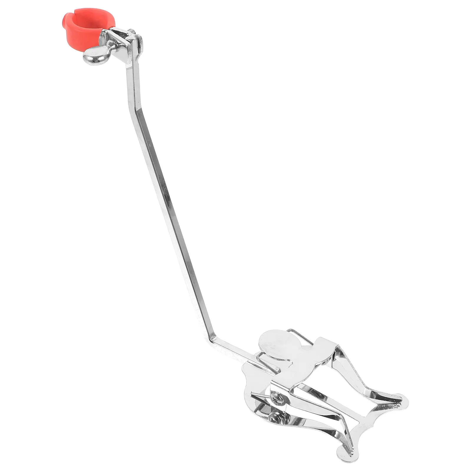 

Portable Round Horn Music Sheet Clip Small Stand Clamp Red Metal Durable Compact Lightweight Trumpet Lyre Clips Replacement