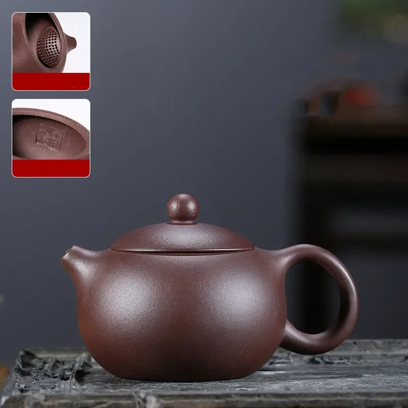 170ml Chinese Yixing Purple Clay Teapots Classic Xishi Tea Pot 188 Ball Hole Filter Kettle Master Handmade Zisha Teaware Gifts