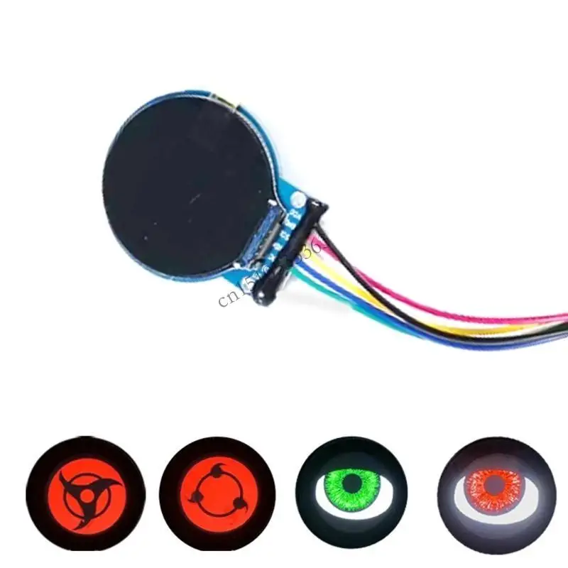 

090E 12V LED Dynamic Eye Car Headlight Assembly Automotive Lens Lamp Car Devil Eye Headlights Modes Adjustment