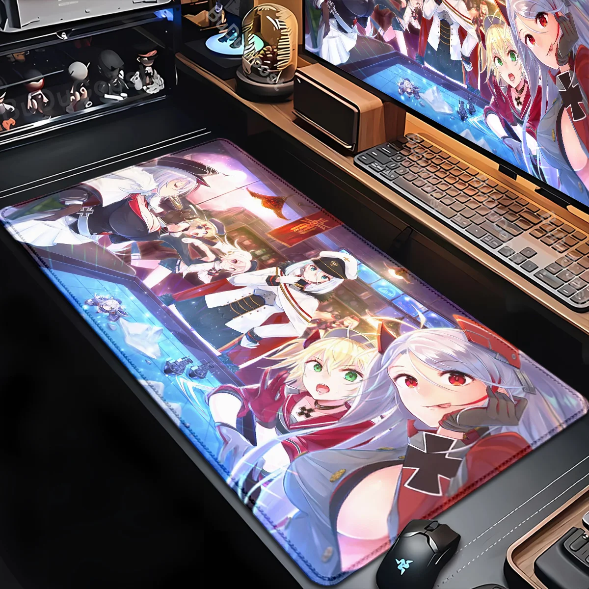 Anime Azur Lane Computer Mouse Pad HD printing Hot selling Items Keyboard Mausepad Office Accessories 90x40CM Pc Cabinet Deskmat