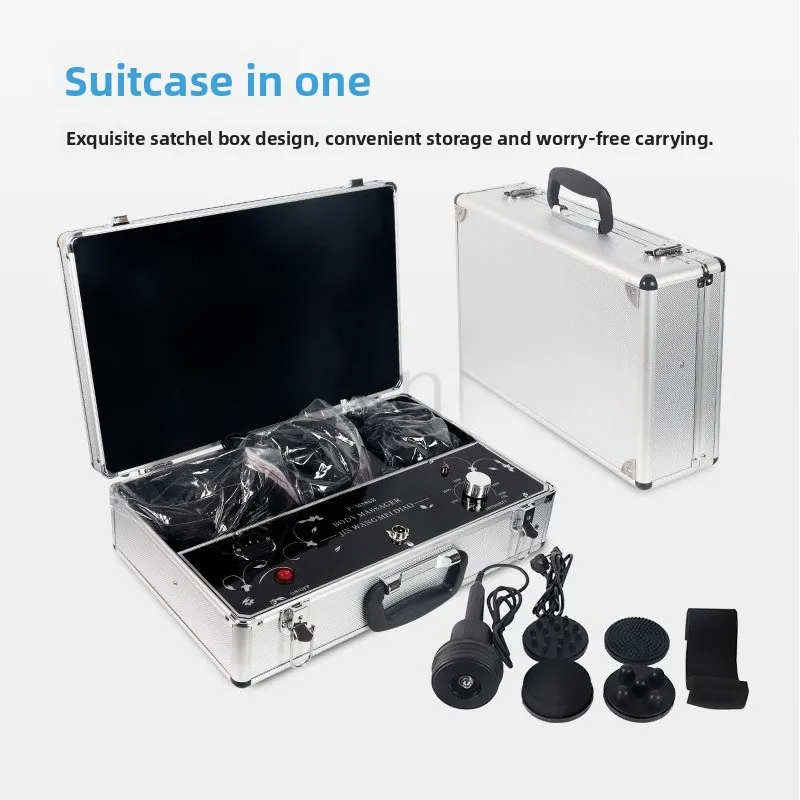 Box Type G5 Multi-functional Massager, Portable Aluminum Box Shaftless Negative Pressure Shaping Body Management Instrument