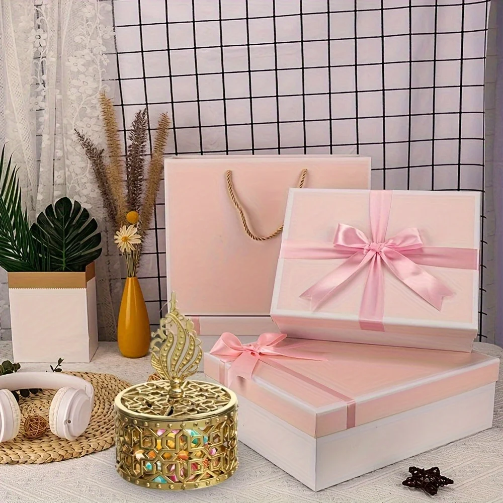 

23 шт. пластиковых подарочных коробок с ажурной золотой крышкой - для свадьбы - многоразовые и прочные упаковочные материалы для подарков, для мероприятий